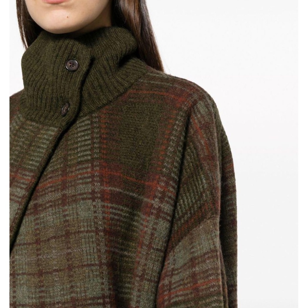 Ralph Lauren Tartan pattern. Wool blend cape - Picture 4 of 7
